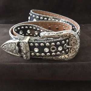 Nocona bling belt.